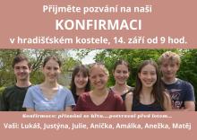 Pozvánka na konfirmaci