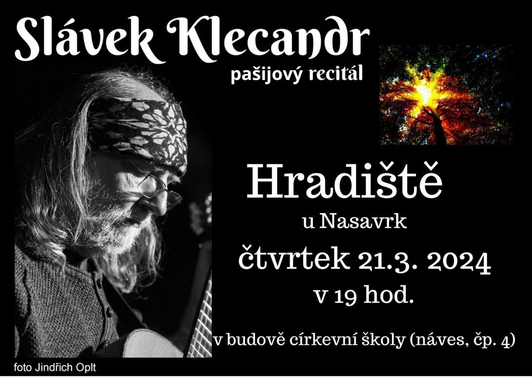 Plakátek - Koncert Slávka Klecandra 03/2024